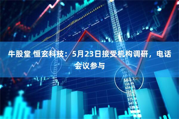 牛股堂 恒玄科技：5月23日接受机构调研，电话会议参与