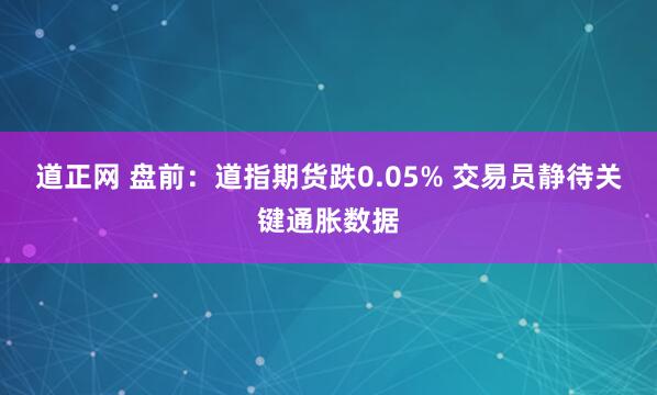 道正网 盘前：道指期货跌0.05% 交易员静待关键通胀数据