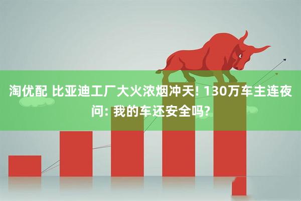 淘优配 比亚迪工厂大火浓烟冲天! 130万车主连夜问: 我的车还安全吗?